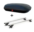 Dachbox BA320L carbonlook +Dachträger KING1 für für Opel Zafira B 5Tür 5-12