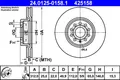 ATE 24.0125-0158.1 Brake Disc for AUDI,CUPRA,SEAT,SKODA,VW