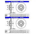 2x ATE 24.0125-0158.1 Bremsscheibe Vorne für Seat Alhambra Cupra Ateca Skoda