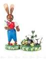 Hase Frühlingserwachen  B= x H= 8,5 cmx10,5cm NEU Erzgebirge Osterhase Osterdeko
