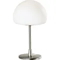 LED Tischleuchte nickel satiniert weiß Fabas Luce 220lm Gaia G9