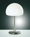 Fabas Luce Tischleuchte Gaia G9 Ø150mm Warmweiß Chromfarben dimmbar