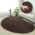 Hochflor-Teppich "Halrum, einfarbig, besondere Form, modern" Gr. 70, braun, B:100 H:25 L:150