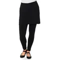 sheego by Joe Browns Jerseyhose Leggings Raffinierte Leggings mit Rock schwarz 52