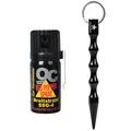 AMATHINGS 2-in-1 Sicherheits-Set: OC 5000 Pfefferspray (40ml) & Ergonomischer Kubotan – Rundum-Schutz für jede Distanz, Legaler Selbstschutz für Frauen & Senioren, Abwehr-Kit für Handtasche