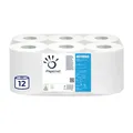Papernet - Mini Jumbo Toilettenpapier 401850, 12 Rollen aus reiner Zellulose je 169,89 m, 2 Lagen, 3.342 Dienste von 9x30,5 cm
