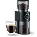 Tchibo elektrische Kaffeemühle, Edelstahlmahlwerk, Schwarz/Silber