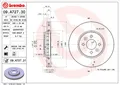 BREMBO 09.A727.31 Brake Disc for DACIA,RENAULT