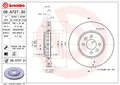 2X BREMSSCHEIBE VORNE BREMBO 09A72731 FÜR DACIA RENAULT