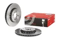2x Bremsscheibe PRIME LINE - UV Coated BREMBO 09.A727.31 für RENAULT DACIA LODGY