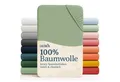 Laleni Spannbettlaken Atmungsaktives weiches und wärmendes Spannbettlaken, Baumwolle, Gummizug: rundum, (1 Stück), Kinderbett, Spielgitter, Wiege oder Stubenwagen mit Rundumgummizug