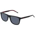 Hugo HG 1194/S Herren-Sonnenbrille Vollrand Quadratisch Acetat-Gestell, Schwarz
