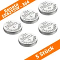 5x 364 Uhren Renata Batterie Knopfzelle SR621SW AG1 V364 SR60 Silberoxid