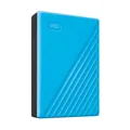 WD My Passport 6 TB 2.5 Zoll USB 3.0 Micro-B (5Gb/s) Blau externe Festplatte HDD