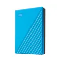WD My Passport externe Festplatte 6 TB (mobiler Speicher, schlankes Design, herunterladbare Software, automatische Backups, Passwortschutz) Blau - auch kompatibel mit PC, Xbox und PS4