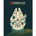 Disney Poster Star Wars Millennium Falken Dunkelblau 40 cm x 50 cm 612856