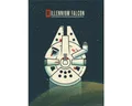 Poster Star Wars Geeky Millennium Falcon 40x50 cm