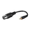 Wentronic Goobay Antennen-Adapter: IEC/Koax-Buchse - MCX-Buchse, 0.1 m - Zum Anschluss eines Antennenkabels mit Koax Stecker am MCX-Antenneneingangs z.B. eines DVB-T USB Sticks (67227)