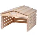 Mährobotergarage abnehmbares Dach Rasenmäher-Garage Holz Automower-Unterstand