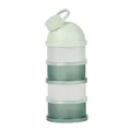 Babymoov Milchpulver Portionierer Baby - Stapelbar, 4 Fächer, ergonomischer Ausguss, Milchpulver Aufbewahrungsbox - Grün