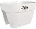 Geländer Blumenkasten Elho Vibia campana Flower Bridge Kunststoff 40 x 26 x 22 c