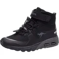 KangaROOS KX-Hydro High-Top Kinder Uni Sneaker Wasserfest 18598 schwarz/grau , Schuhgröße:30 EU - Schwarz - 30