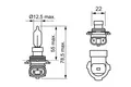 BOSCH Glühlampe Hauptscheinwerfer Longlife Daytime WS 1 987 302 027 12V 55W HIR2