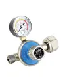 CFH Gasdruckregler Propan Gasflasche stufenlos regulierbar 1-4 bar DR 115 – Druckminderer mit Manometer, Eingang G.5 und Ausgang H.6 3/8" gemäß EN 16129, Durchfluss 6-10 kg/h