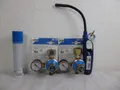 CFH Set 2 X  Propandruckregler mit Manometer,  regelbar 1-4 bar ,52115+448+103