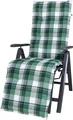 Auflage Relaxliege Milano 2397 grün-weiß kariert 169x49x6 cm KETTtex