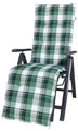 Kettler Polen KETTtex 2397 Auflage Relaxliege Milano grün-weiß kariert 169x49x6 cm (ohne Liege)