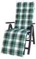 Auflage Relaxliege Milano 2397 grün-weiß kariert 169x49x6 cm KETTtex