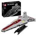 Mould King 21074 Großes Venator-Klasse Republik Angriffskreuzer Bausteine, 1320 Teile Technik Star Destroyer MOC Raumkreuzer Klemmbausteine Set Kompatibel mit Venator-Klasse Sternenzerstörer