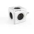 allocacoc PowerCube Original Grau, Steckdosenwürfel und Reiseadapter (Typ E F