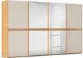 rauch Schwebetürenschrank Kleiderschrank Schrank Garderobe Schlafzimmerschrank SCALE-LINE edle Optik mit Bauchbinde mit Glas/Spiegel-Front MADE IN GERMANY