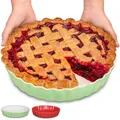 Praknu Auflaufform Keramik-Tarteform 28cm 1 St., Grün - Antihaft, Ofen 280°C, Porzellan - Keramik, (1-St), Mit Antihaftbeschichtung - Einfach zu Reinigen - Plastikfrei Verpackt