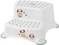 keeeper kids Tritthocker "igor dogs", 2-stufig, weiß mit Aufdruck, Tragkraft: 120 kg, mit Anti-Rutsch-Füßen, - 1 Stück (1003110034400)