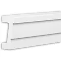 PROFHOME 434102 Architrav Fassadenprofil Stuckleiste Außenstuck 2 m 200 cm x 5,9 cm x 11,2 cm Weiß