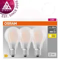 Osram 7 W LED-Lampe│Mattes Filament│806 lm│Nicht Dimmbar│60 W│Warmweiß│3er-Pack