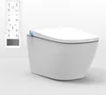 DUSCH-WC PRO+ 1104 Weiß - Spülrandloses Dusch-WC - Komplettanlage eckig