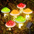 Solar Pilzlampe 6 LED Gartendeko Wasserdicht 8 Modi