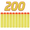 König Design Nerf Pfeile - 200 Stück Nerf Darts Nerf Munition Pfeile Dart Bullets Refill Darts Foam Pfeile für N-Strike Elite Blasters Series Hasbro Fortnite
