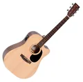 B-WARE Ditson DC-10E Akustik Western Gitarre Natur Fichte Tonabnehmer Cutaway