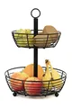 Auroni - Etagere - 2 stöckig - runden Obsttellern - zur Präsentation - stilvoller Obstkorb - Obstschale - H= 33 cm - D= 24 cm