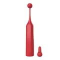 ROMP Pop Hochfrequenz-Stabvibrator - Flickering Nipple Toy & Clitoral Stimulator - Pinpoint Vibrator für Frauen mit 3 Vibrationsmustern - Tragbares Sexspielzeug für Erwachsene - Wasserdicht - Rot