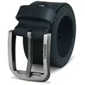 Cartvelli Ledergürtel Premium Ledergürtel 40mm Herren Made in Germany inkl. Geschenkbox Vollleder, robust, reißfest, langlebig, nickelfrei blau 115