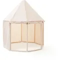 Kids Concept - Spielzelt Pavillon, Ø 122 x H 142 cm, beige