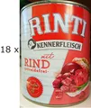 (€ 4,02/kg) Rinti Kennerfleisch mit Rind Nassfutter getreidefrei: 18 x 800 g