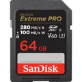 SANDISK Extreme PRO UHS-II V60 (64 GB, SDXC, U3, UHS-II) (SDSDXEP-064G-GN4IN)
