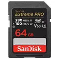 SanDisk SDXC Extreme Pro R 280MB/s V60 UHS-II, Class 10 Speicherkarte 64 GB